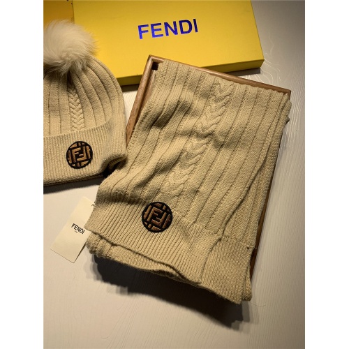 Replica Fendi Scarf & Hat Set #820798 $56.00 USD for Wholesale