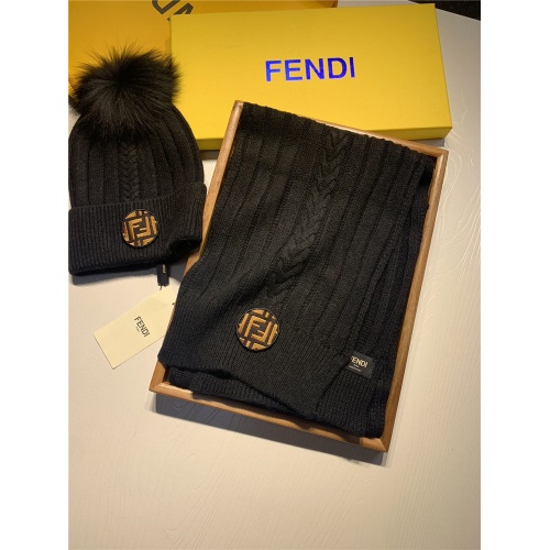 Replica Fendi Scarf & Hat Set #820800 $56.00 USD for Wholesale