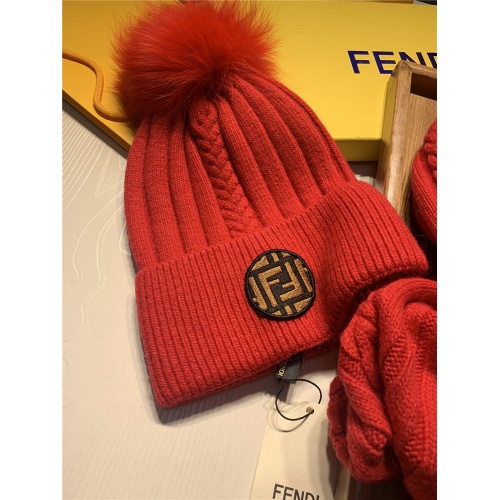 Replica Fendi Scarf & Hat Set #820801 $56.00 USD for Wholesale