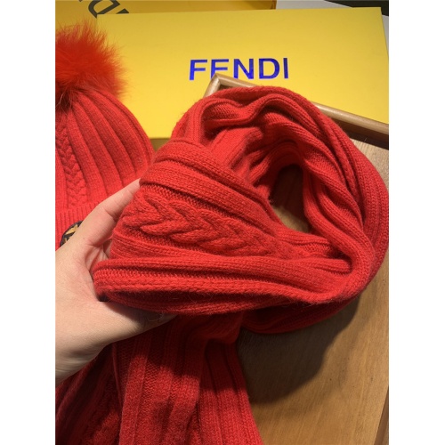 Replica Fendi Scarf & Hat Set #820801 $56.00 USD for Wholesale