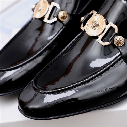 Replica Versace Leather Shoes For Men #821047 $80.00 USD for Wholesale