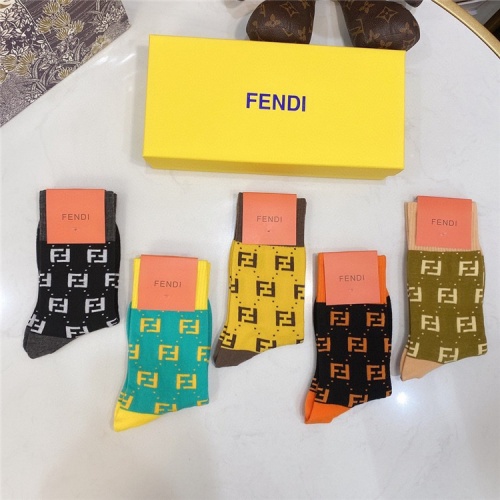 Replica Fendi Socks #821394 $28.00 USD for Wholesale