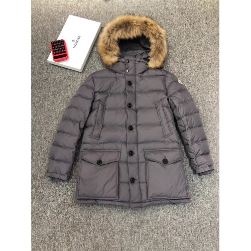 Moncler Down Feather Coat Long Sleeved For Men #821577 $211.00 USD, Wholesale Replica Moncler Down Feather Coat