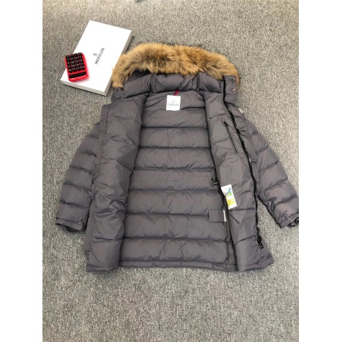 Replica Moncler Down Feather Coat Long Sleeved For Men #821577 $211.00 USD for Wholesale