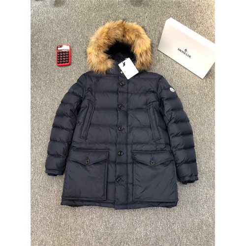 Moncler Down Feather Coat Long Sleeved For Men #821578 $211.00 USD, Wholesale Replica Moncler Down Feather Coat