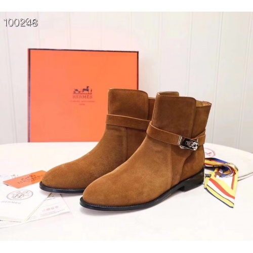 Hermes Boots For Women #821597 $98.00 USD, Wholesale Replica Hermes Boots