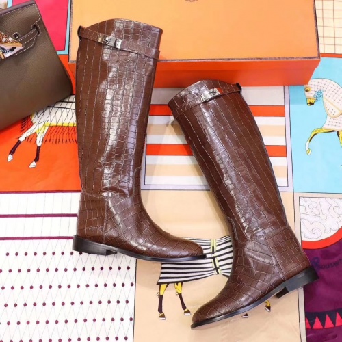 Replica Hermes Boots For Women #821603 $115.00 USD for Wholesale