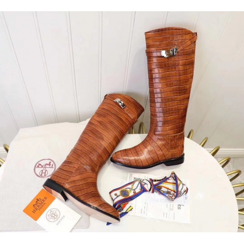 Replica Hermes Boots For Women #821604 $115.00 USD for Wholesale