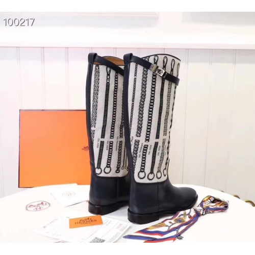 Replica Hermes Boots For Women #821605 $115.00 USD for Wholesale