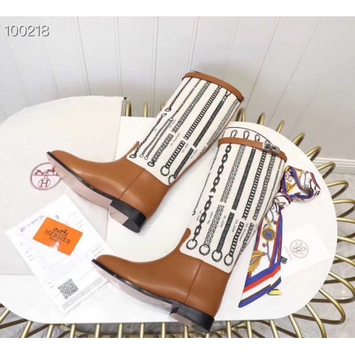 Hermes Boots For Women #821606 $115.00 USD, Wholesale Replica Hermes Boots