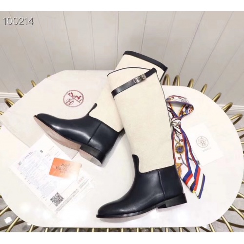 Replica Hermes Boots For Women #821607 $115.00 USD for Wholesale