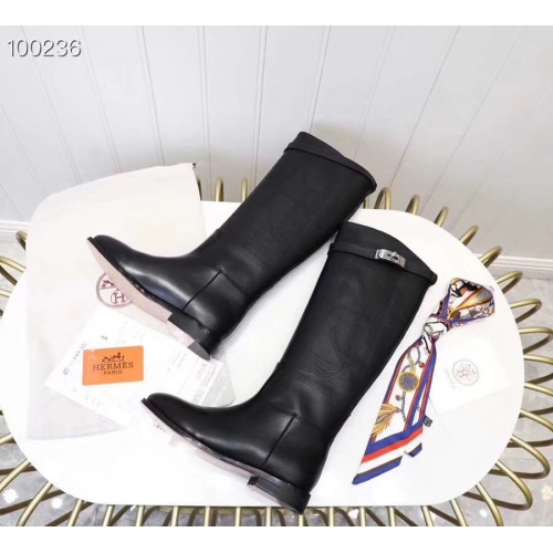 Replica Hermes Boots For Women #821608 $115.00 USD for Wholesale