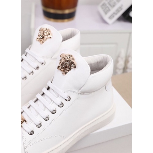 Replica Versace High Tops Shoes For Men #822072 $82.00 USD for Wholesale