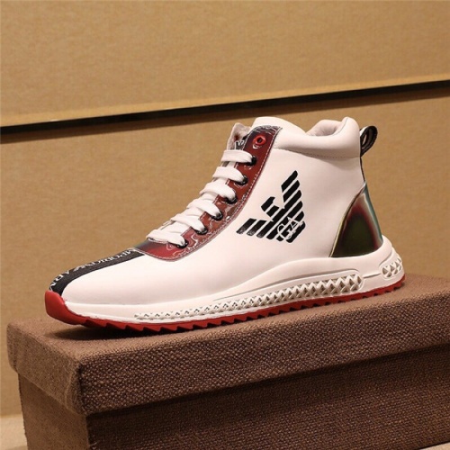 Replica Armani High Tops Shoes For Men #822115 $82.00 USD for Wholesale