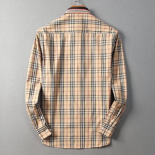 Replica Burberry Shirts Long Sleeved For Men #822450 $42.00 USD for Wholesale