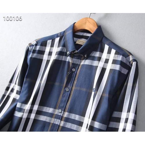 Replica Burberry Shirts Long Sleeved For Men #822453 $42.00 USD for Wholesale