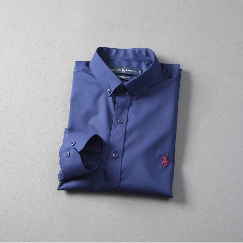 Replica Ralph Lauren Polo Shirts Long Sleeved For Men #822465 $40.00 USD for Wholesale