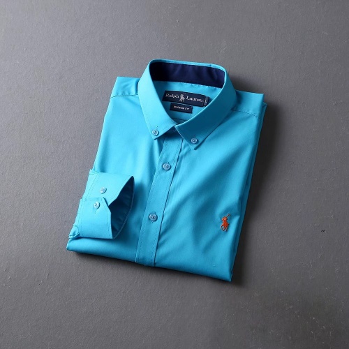 Replica Ralph Lauren Polo Shirts Long Sleeved For Men #822466 $40.00 USD for Wholesale