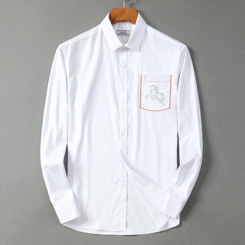 Hermes Shirts Long Sleeved For Men #822469 $42.00 USD, Wholesale Replica Hermes Shirts
