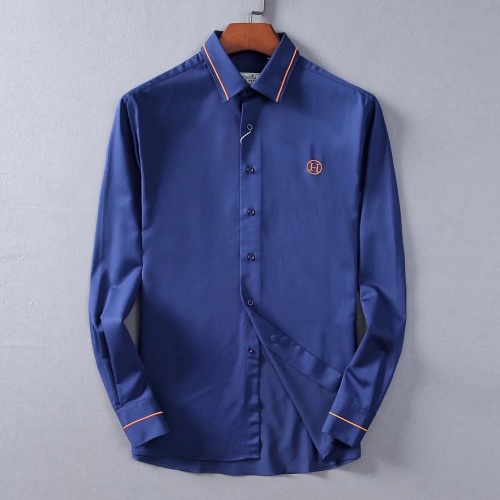 Hermes Shirts Long Sleeved For Men #822471 $42.00 USD, Wholesale Replica Hermes Shirts
