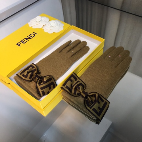 Replica Fendi Gloves For Women #822510 $43.00 USD for Wholesale