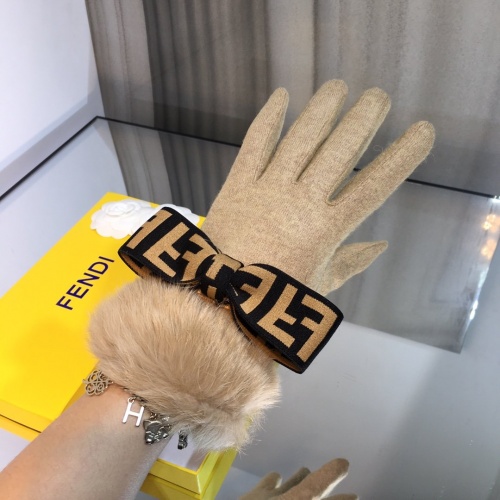 Replica Fendi Gloves For Women #822517 $43.00 USD for Wholesale