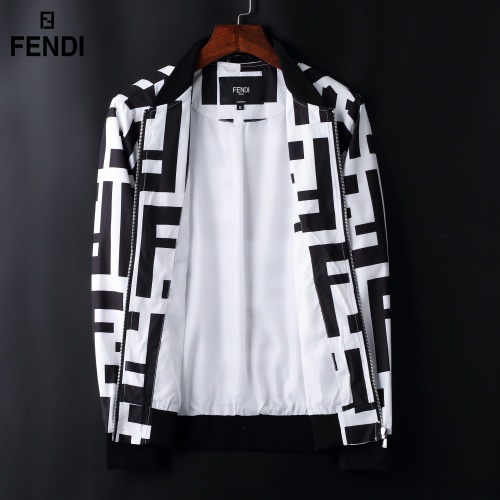 Replica Fendi Jackets Long Sleeved For Men #822570 $72.00 USD for Wholesale