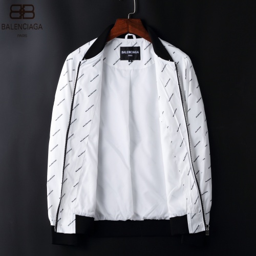 Replica Balenciaga Jackets Long Sleeved For Men #822576 $72.00 USD for Wholesale