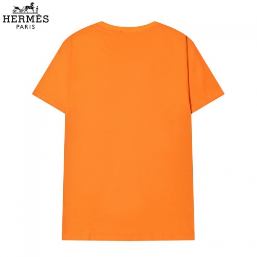 Replica Hermes T-Shirts Short Sleeved For Men #822847 $29.00 USD for Wholesale