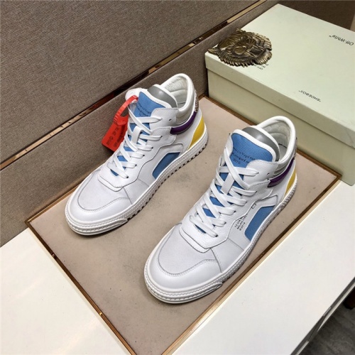 Off-White High Tops Shoes For Men #822928 $98.00 USD, Wholesale Replica Off-White High Tops Shoes