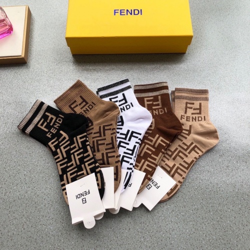 Replica Fendi Socks #823059 $26.00 USD for Wholesale