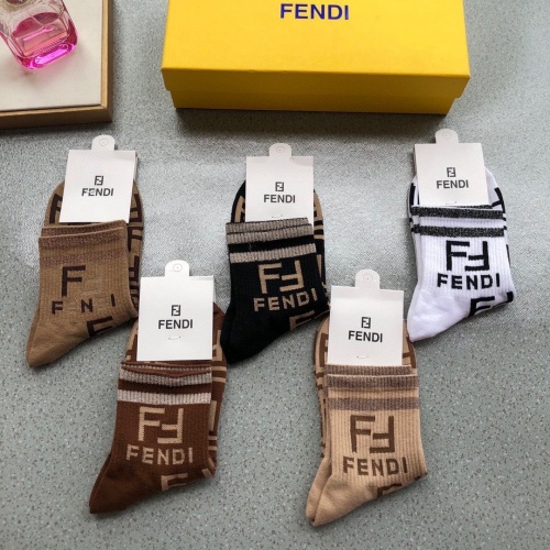 Replica Fendi Socks #823059 $26.00 USD for Wholesale