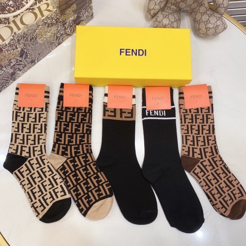 Fendi Socks #823062 $28.00 USD, Wholesale Replica Fendi Socks