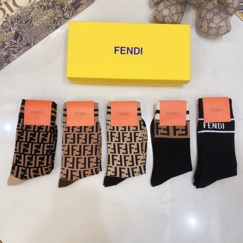 Replica Fendi Socks #823062 $28.00 USD for Wholesale
