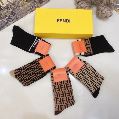 Replica Fendi Socks #823062 $28.00 USD for Wholesale