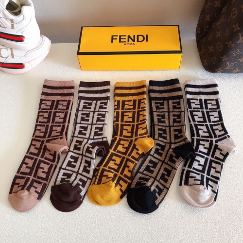 Fendi Socks #823065 $28.00 USD, Wholesale Replica Fendi Socks