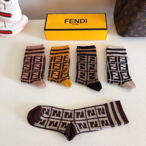 Replica Fendi Socks #823065 $28.00 USD for Wholesale
