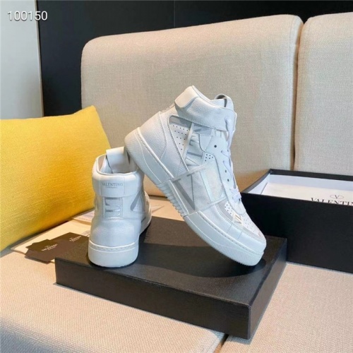 Replica Valentino High Tops Shoes For Women #823346 $118.00 USD for Wholesale
