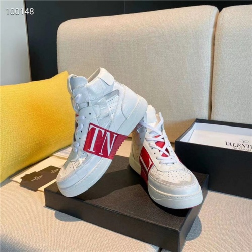 Replica Valentino High Tops Shoes For Women #823351 $118.00 USD for Wholesale
