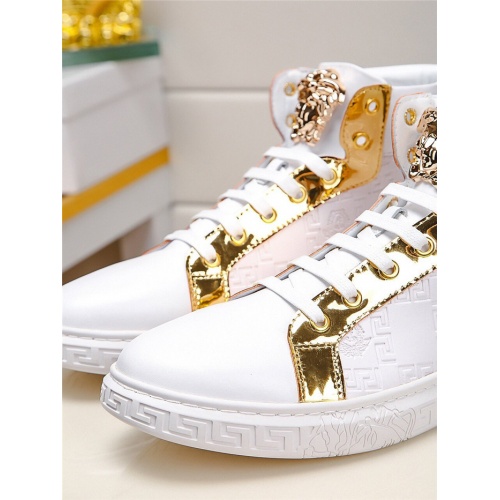 Replica Versace High Tops Shoes For Men #823417 $76.00 USD for Wholesale