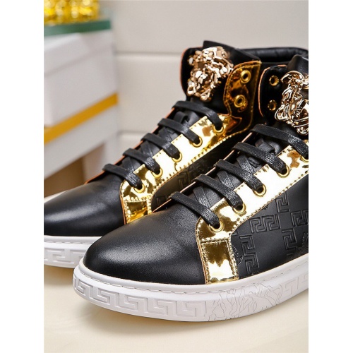 Replica Versace High Tops Shoes For Men #823418 $76.00 USD for Wholesale