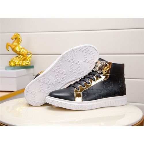 Replica Versace High Tops Shoes For Men #823418 $76.00 USD for Wholesale