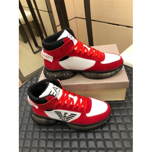 Armani High Tops Shoes For Men #823429 $80.00 USD, Wholesale Replica Armani High Tops Shoes