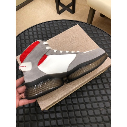 Replica Armani High Tops Shoes For Men #823429 $80.00 USD for Wholesale