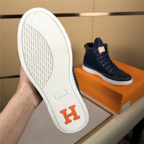 Replica Hermes High Tops Shoes For Men #823474 $80.00 USD for Wholesale