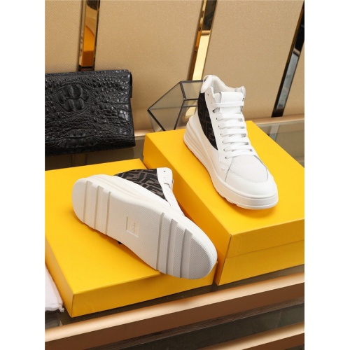 Replica Fendi High Tops Casual Shoes For Men #823476 $88.00 USD for Wholesale