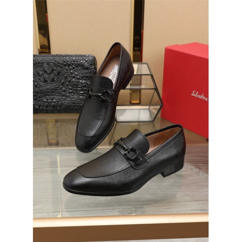 Salvatore Ferragamo Leather Shoes For Men #823509 $118.00 USD, Wholesale Replica Salvatore Ferragamo Leather Shoes