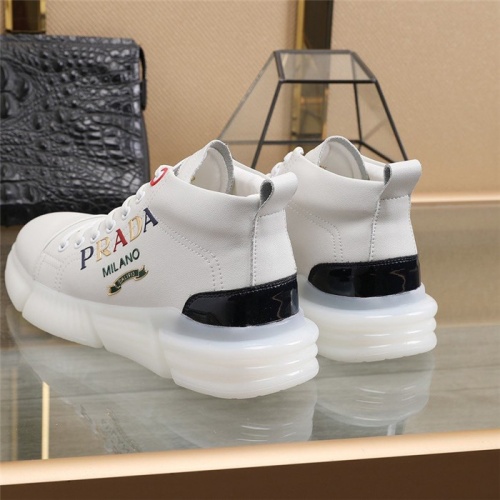 Replica Prada High Tops Shoes For Men #823589 $85.00 USD for Wholesale