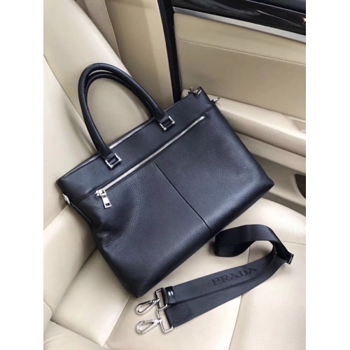 Replica Prada AAA Man Handbags #823736 $118.00 USD for Wholesale