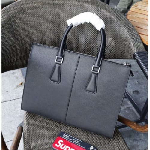 Replica Prada AAA Man Handbags #823738 $122.00 USD for Wholesale